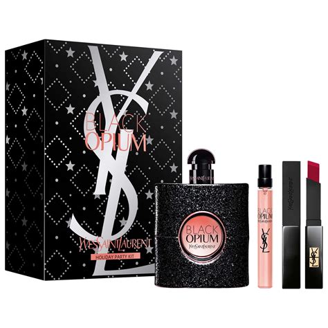 yves saint laurent eau de parfum set|black opium 30ml gift set.